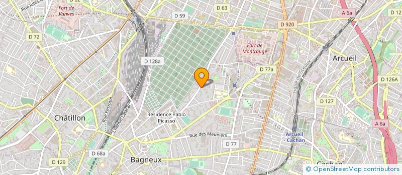 localisation de l'entreprise COMPAGNIE FRANCAISE DU BATIMENT à BAGNEUX