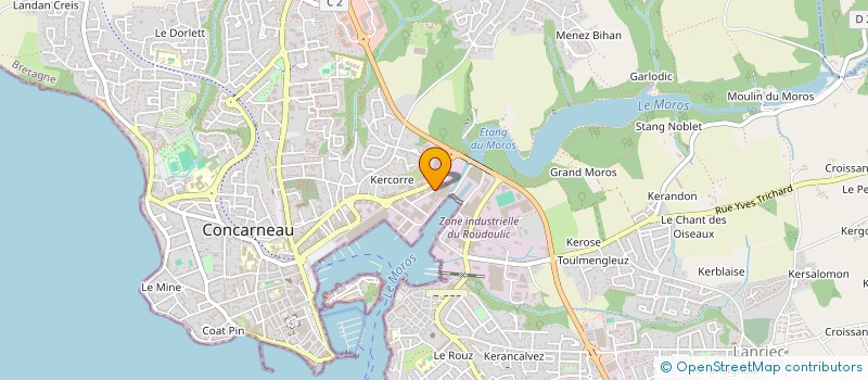 localisation de l'entreprise COMPAGNIE FRANCAISE DU THON OCEANIQUE  CONCARNEAU