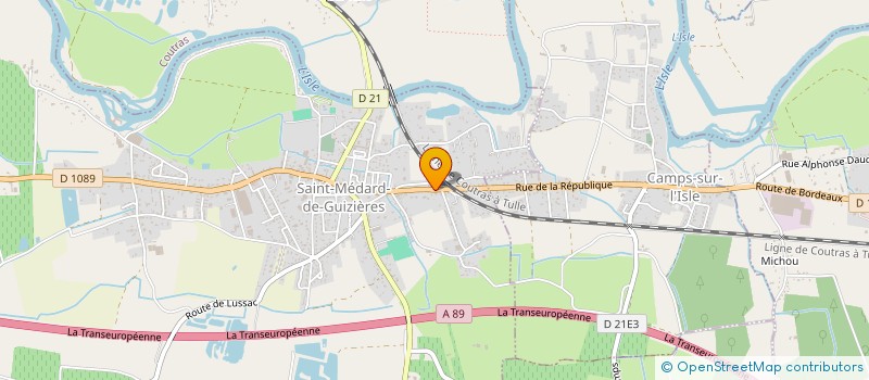 localisation de l'entreprise COMPAGNIE FRANCAISE ETANCHEITE INDUSTRIELLE ET THERMIQUE à SAINT-MEDARD-DE-GUIZIERES