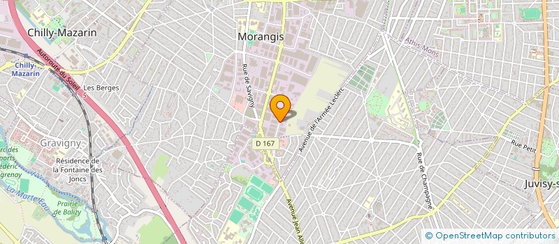 localisation de l'entreprise COMPAGNIE FRANCILIENNE D'EQUIPEMENT à MORANGIS