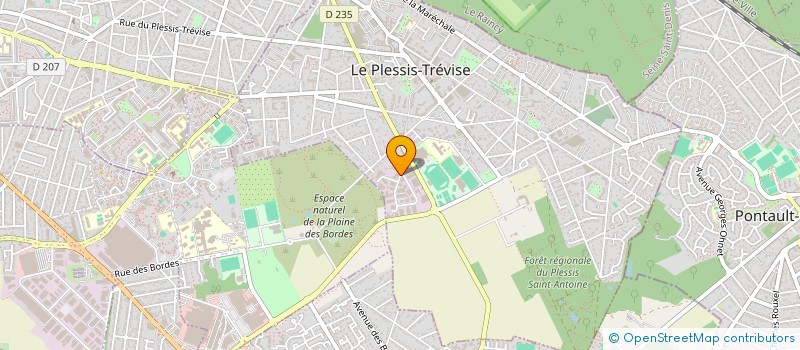 localisation de l'entreprise COMPAGNIE FRANCILIENNE DE MATERIAUX à LE PLESSIS-TREVISE