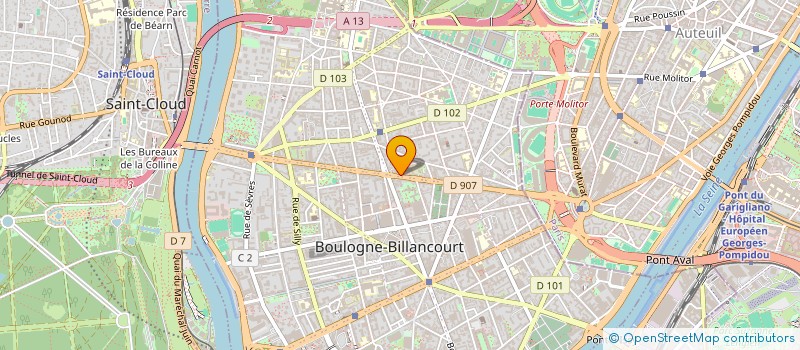 localisation de l'entreprise COMPAGNIE FRANCO CAMEROUNAISE DE NEGOCE à BOULOGNE-BILLANCOURT