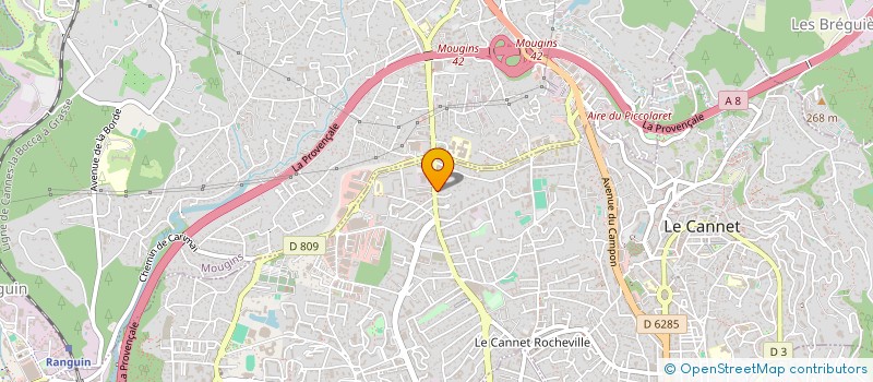 localisation de l'entreprise COMPAGNIE FRANCO-INTERNATIONAL DU MEUBLE à LE CANNET