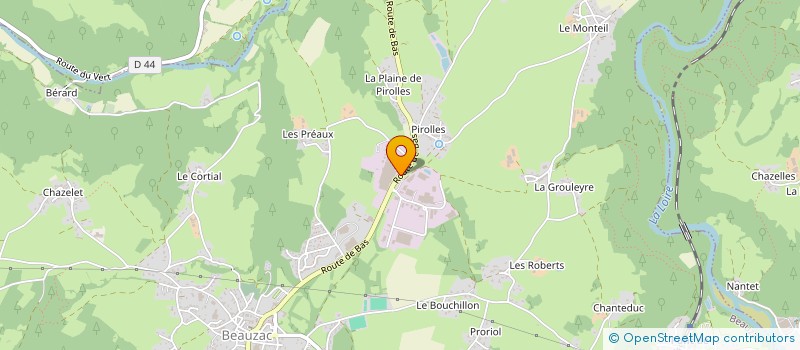 localisation de l'entreprise COMPAGNIE FROMAGERE DE LA VALLEE DE L'ANCE à BEAUZAC