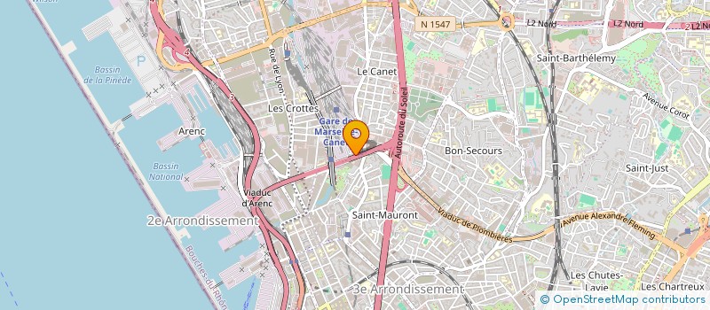 localisation de l'entreprise COMPAGNIE FRUITIERE INNOVATION & DEVELOPPEMENT  MARSEILLE