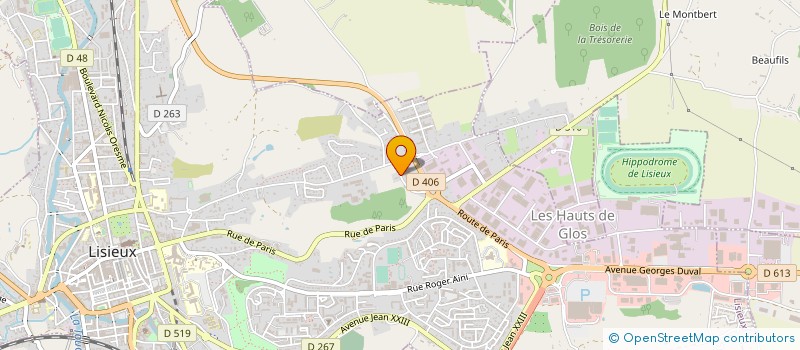 localisation de l'entreprise COMPAGNIE FUNERAIRE IMMOBILIERE à LISIEUX