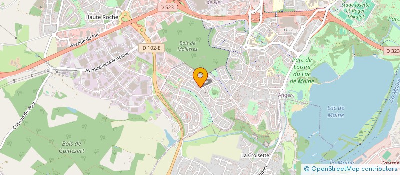 localisation de l'entreprise COMPAGNIE FUNNY PEOPLE à ANGERS