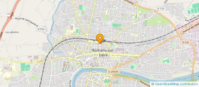 localisation de l'entreprise COMPAGNIE GASPARD NOCTURNE  ROMANS-SUR-ISERE