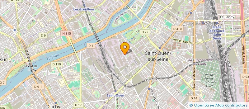 localisation de l'entreprise COMPAGNIE GAYAR à SAINT-OUEN-SUR-SEINE