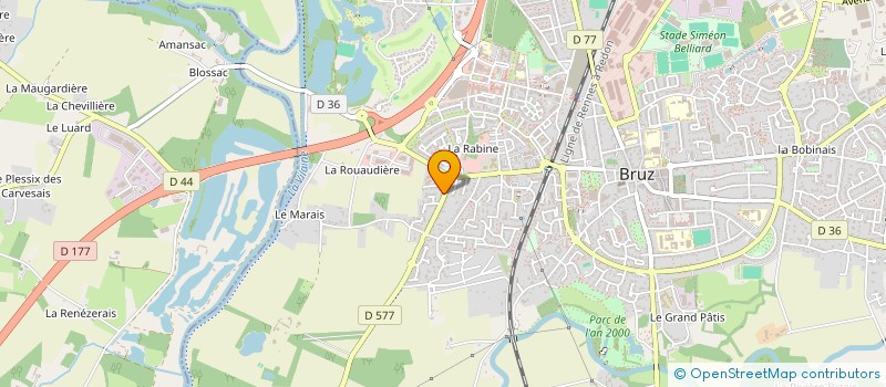 localisation de l'entreprise COMPAGNIE GENERALE DE CONSTRUCTION à BRUZ
