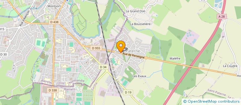 localisation de l'entreprise COMPAGNIE GENERALE DE CONSTRUCTION à SAINT-PATERNE - LE CHEVAIN