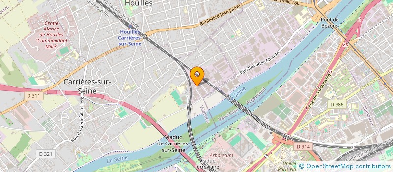 localisation de l'entreprise COMPAGNIE GENERALE DE DETECTION à CARRIERES-SUR-SEINE