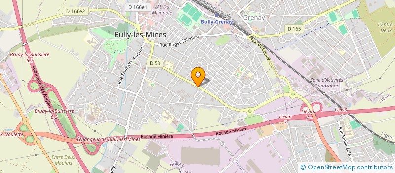 localisation de l'entreprise COMPAGNIE GENERALE DE FROID à BULLY-LES-MINES