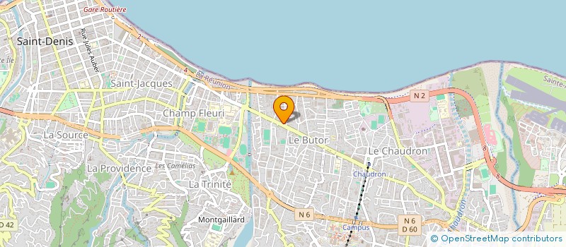 localisation de l'entreprise COMPAGNIE GENERALE DE L'OCEAN INDIEN à SAINT-DENIS