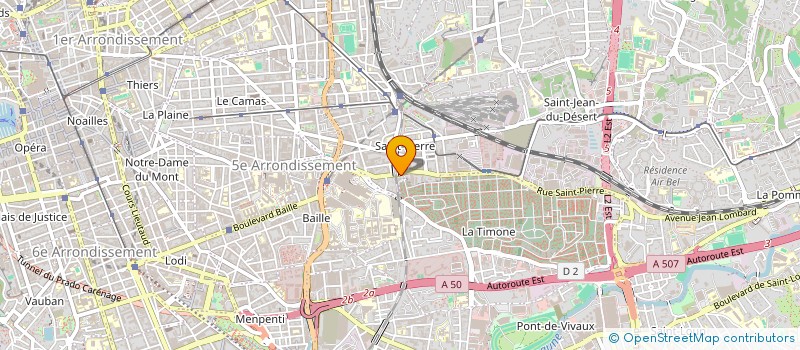localisation de l'entreprise COMPAGNIE GENERALE DE MENUISERIES  MARSEILLE