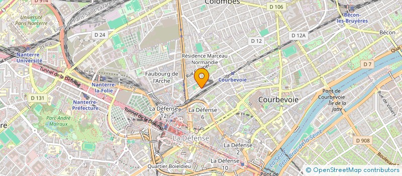 localisation de l'entreprise COMPAGNIE GENERALE DE POSE  COURBEVOIE