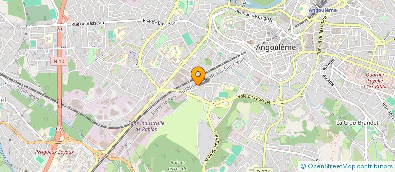 localisation de l'entreprise COMPAGNIE GENERALE DE PRESTATIONS à ANGOULEME