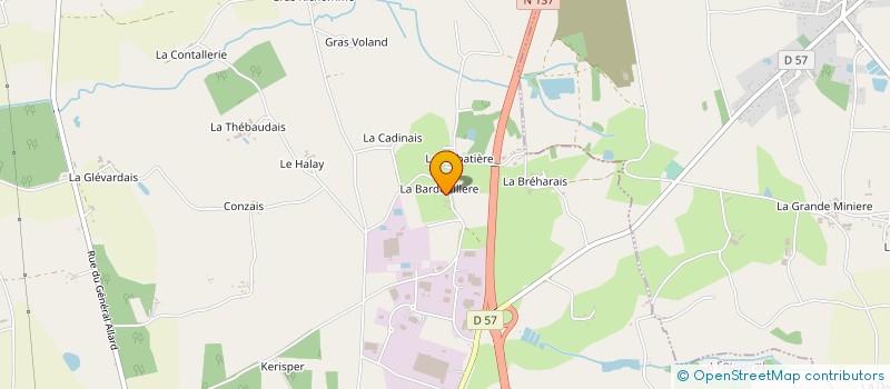 localisation de l'entreprise COMPAGNIE GENERALE DES BIOCIDES à GRAND-FOUGERAY