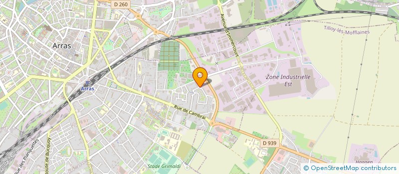localisation de l'entreprise COMPAGNIE GENERALE DES EXPLOITATIONS DU NORD DE LA FRANCE à ARRAS