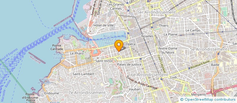 localisation de l'entreprise COMPAGNIE GENERALE DES SAVONNERIES ET DES HUILERIES à MARSEILLE