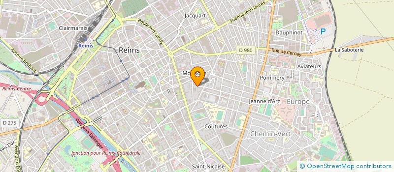 localisation de l'entreprise COMPAGNIE GENERALE IMMOBILIERE REMOISE  REIMS