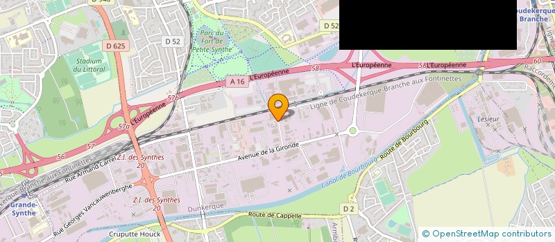 localisation de l'entreprise COMPAGNIE GENERALE INDUSTRIELLE CAMPING à DUNKERQUE