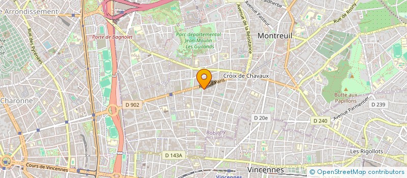 localisation de l'entreprise COMPAGNIE GESTUS à MONTREUIL