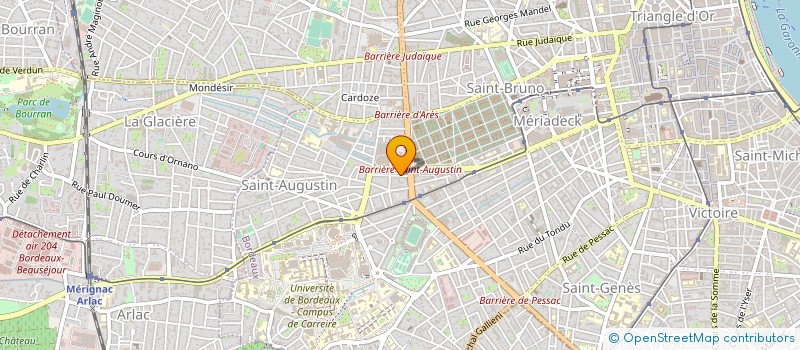 localisation de l'entreprise COMPAGNIE GILBERT TIBERGHIEN à BORDEAUX