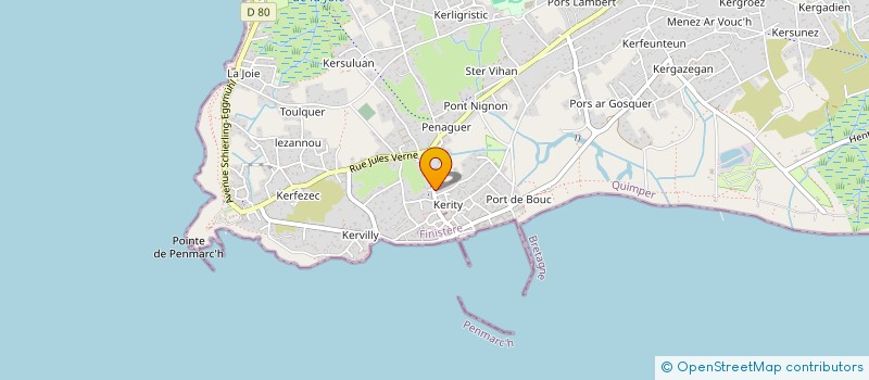 localisation de l'entreprise COMPAGNIE GONDAL 56 63  PENMARCH