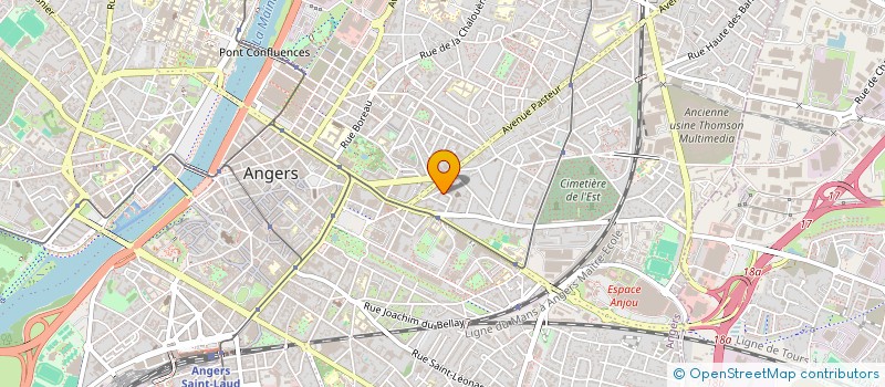 localisation de l'entreprise COMPAGNIE GRAIN DE FOLIES à ANGERS