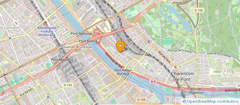 localisation de l'entreprise COMPAGNIE GRAPHIQUE ALPHA  CHARENTON-LE-PONT