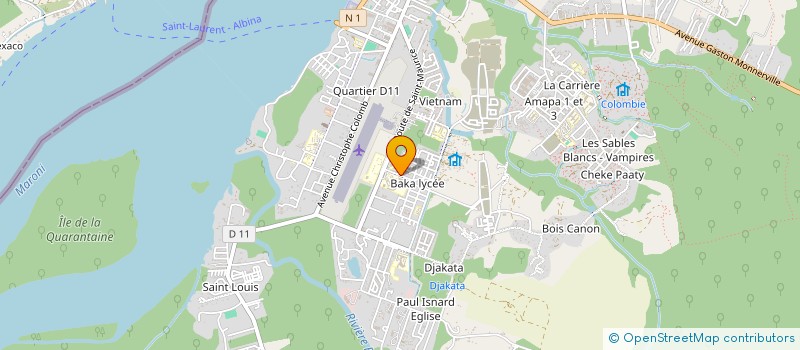 localisation de l'entreprise COMPAGNIE GUYANAISE DES BOIS à SAINT-LAURENT-DU-MARONI
