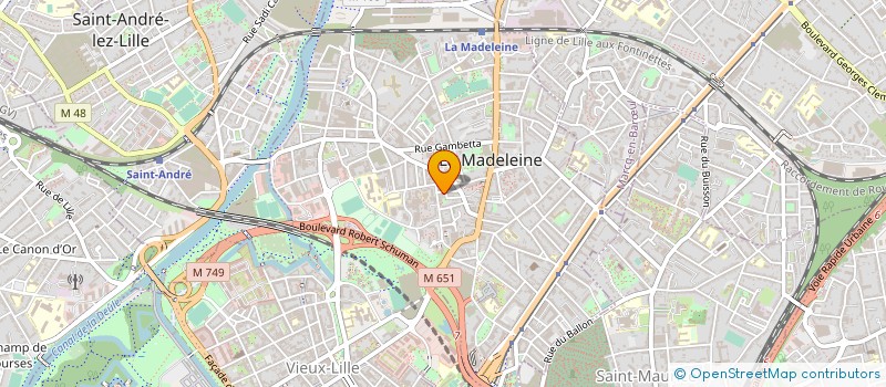 localisation de l'entreprise COMPAGNIE HALT à LA MADELEINE