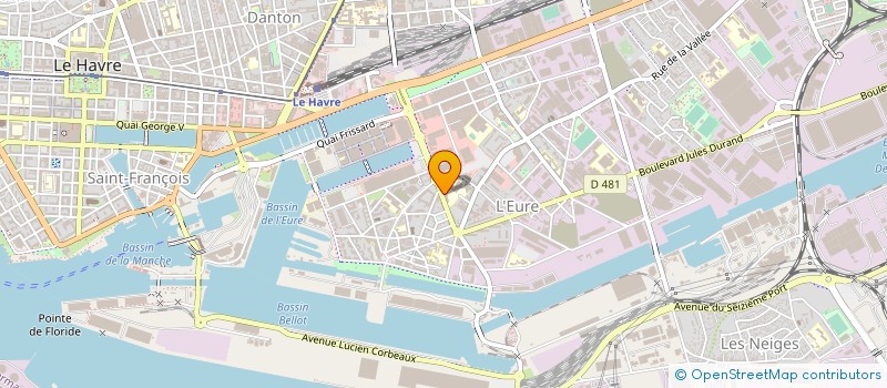 localisation de l'entreprise COMPAGNIE HAVRAISE DE CONSTRUCTION à LE HAVRE