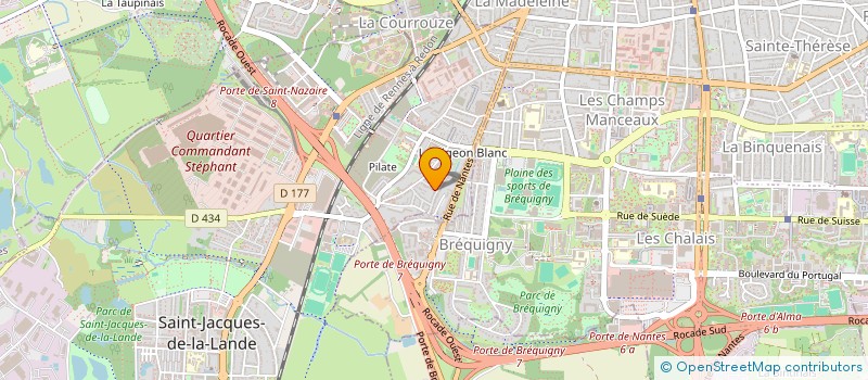 localisation de l'entreprise COMPAGNIE HERAA  SAINT-JACQUES-DE-LA-LANDE