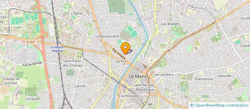 localisation de l'entreprise COMPAGNIE HIC ET NUNC  LE MANS