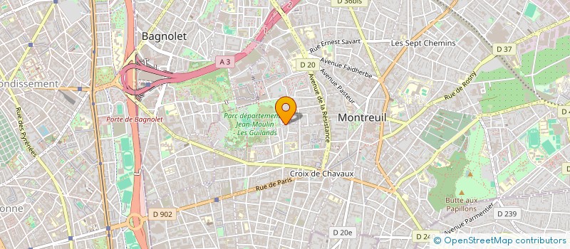 localisation de l'entreprise COMPAGNIE HOLON à MONTREUIL