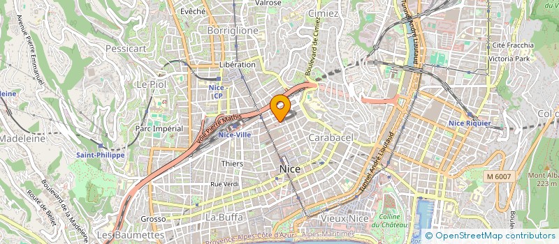 localisation de l'entreprise COMPAGNIE HOTELIERE ALEXANDRA à NICE
