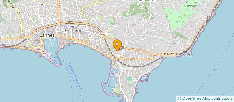 localisation de l'entreprise COMPAGNIE HOTELIERE D'EXPLOITATION DU CANNES PALACE  CANNES
