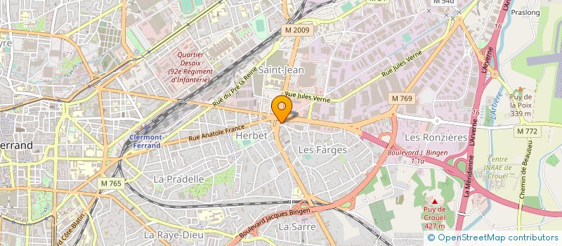 localisation de l'entreprise COMPAGNIE HOTELIERE DE CLERMONT-FERRAND  CLERMONT-FERRAND