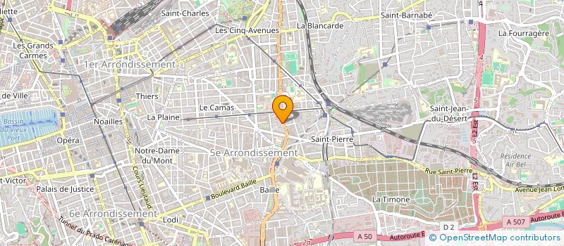localisation de l'entreprise COMPAGNIE HOTELIERE DE SAINT PIERRE à MARSEILLE