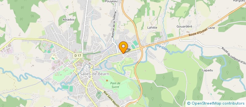 localisation de l'entreprise COMPAGNIE HOTELIERE DU BEARN  SALIES-DE-BEARN