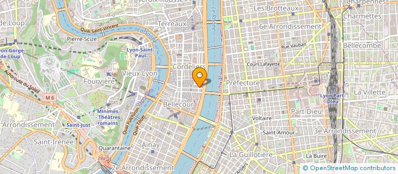 localisation de l'entreprise COMPAGNIE HOTELIERE DU RHONE à LYON