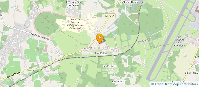 localisation de l'entreprise COMPAGNIE HYDROTECHNIQUE à BOUAYE