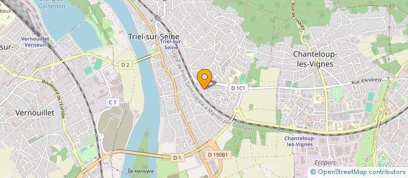 localisation de l'entreprise COMPAGNIE IBEHA à TRIEL-SUR-SEINE