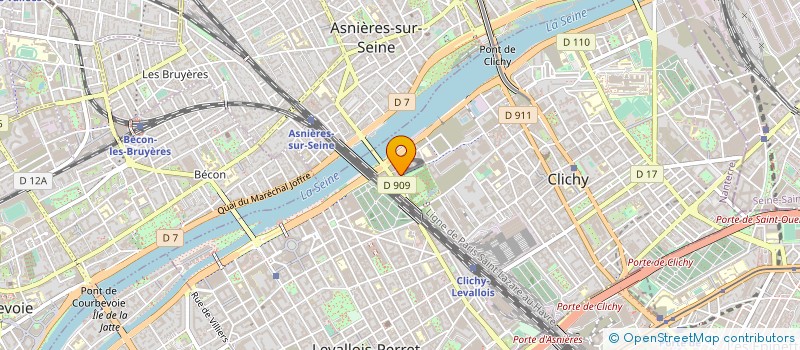 localisation de l'entreprise COMPAGNIE IMMEUBLES 7 9 R BAC ASNIERES à CLICHY