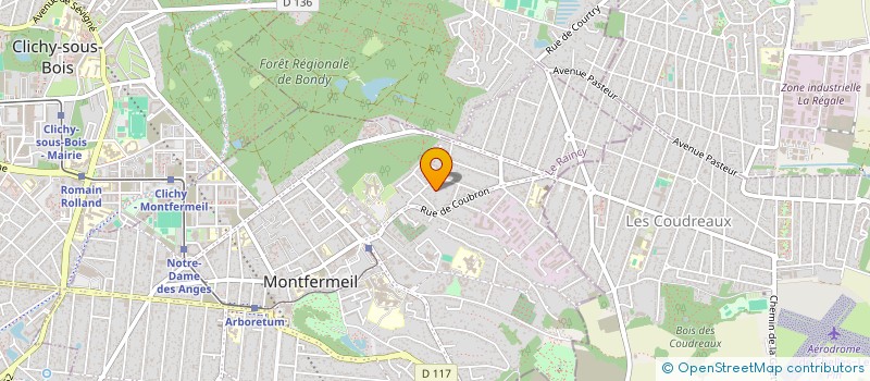localisation de l'entreprise COMPAGNIE IMMOBILIERE à MONTFERMEIL