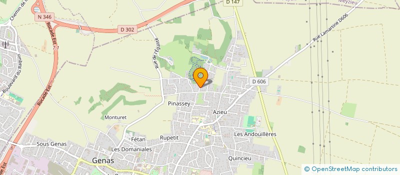 localisation de l'entreprise COMPAGNIE IMMOBILIERE DE LA BARAQUE  GENAS