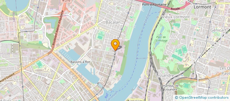 localisation de l'entreprise COMPAGNIE IMMOBILIERE DE RESTAURATION  BORDEAUX