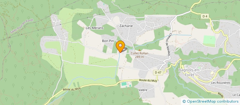 localisation de l'entreprise COMPAGNIE IMMOBILIERE DES ALPES-GESTION à BAGNOLS-EN-FORET